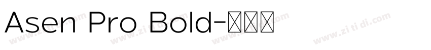 Asen Pro Bold字体转换